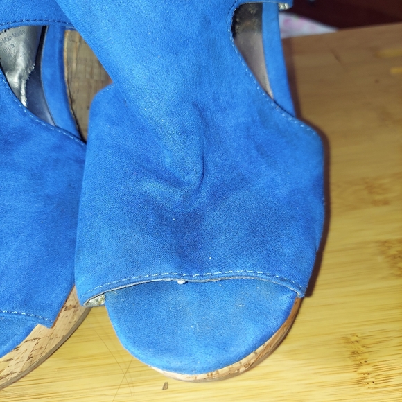 Blue corks pump wedges - Picture 3 of 5